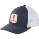 BROWNING CAP FINN MESH SNAPBCK SQUARE PATCH NAVY OSFM - Browning