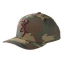 BRN CAP WOODLAND CAMO RED LOGO - Browning