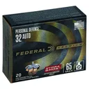 Federal P32HS1 Premium Personal Defense 32 ACP 65 gr Hydra-Shok Jacketed Hollow Point 20 Bx/ 25 Cs - Federal Ammo