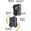 Caldwell Tac Ops Holster Glock 34  Right Hand  Black - Caldwell