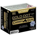 Speer Ammo 24258 Gold Dot Carry Gun 45 ACP +P 200 gr Hollow Point (HP) 20 Bx/ 10 Cs - Speer