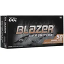 CCI BLAZER BRASS AMO 9MM 100GR FMJ 50RD BOX (20 BOX CASE) - CCI