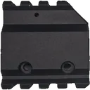 F-1 Firearms Same-Plane Gas Block, .750 Diameter, Picatinny 1/2 Over Barrel - F-1 Firearms