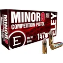 ELEY MINOR 9 COMPETITION 9MM 147GR FMJ 50RD 20BX/CS - Eley