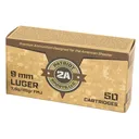 PATRIOT SPORTS LLC P9MM115F   9mm 115gr Full Metal Jacket 50 Per Box/20 Case - Patriot Sports Usa