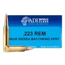 AUSTRAILIAN DEFENSE IND AMO 223 REM 69GR SIERRA MATCHKING 20RD (10 BOX CASE) - ADI World Class Ammunition