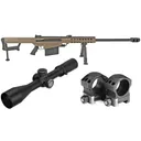 Barrett M82A1 .50 BMG 29 Fluted Barrel, FDE w/ Nightforce Mil-Spec NX8 4-32x50mm Illuminated Tremor 3 Reticle - Barrett Firearms