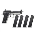 Beretta 92XI SAO, 9mm, 5.1 Threaded Barrel, 4- 10rd Magazines, Optics Ready, Pistol - Beretta