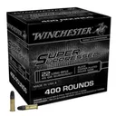 Winchester Super Suppressed 22 LR 45 gr Lead Round Nose (LRN) Rimfire Ammo 400rd Box - Winchester