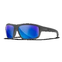 Wiley X ACCNT09 Contend Captivate Polarized Blue Mirror Lenses/Matte Graphite Frame Sunglasses - Wiley X