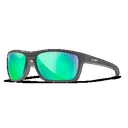 Wiley X ACKNG07 Kingpin Captivate Polarized Green Mirror Lenses/Matte Graphite Frame Sunglasses - Wiley X