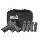 Smith & Wesson Shield X 9mm M/S Pistol Loadout Kit w/ 4x Total Mags, Green Dot, & Range Bag - Smith and Wesson