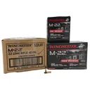 Winchester Ammo S22LRT M-22  22 LR 40 gr Black Copper Plated Round Nose 2000 rd CASE - Winchester Repeating Arms