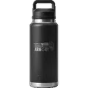 Yeti BattleHawk Armory Custom 36oz Black Rambler Bottle Chug - Yeti
