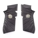 Wilson Combat EDC X9 Grips, Aggressive Starburst Pattern, G10 Black, 853BLK - Wilson Combat