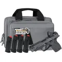 Smith & Wesson P.C. Bodyguard 2.0 Carry Comp, .380acp, 3.1 Ported Barrel, w/ Thumb Safety, Grey / Black Pistol w/ 4 Magazines, Savior Bag, Optic Cut & CT Rad Green Dot - Smith and Wesson