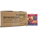 Winchester Ammo 22LR555HP USA 22 LR 36 gr Copper Plated Hollow Point (CPHP) Ammunition 5550 rd CASE - Winchester