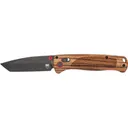 COBRATEC LEGACY BAR LOCK 3 ZEBRAWOOD/BLACK TANTO D2 BLADE - CobraTec Knives