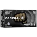 FEDERAL 380 AUTO 85GR PUNCH JHP 50rd BOX - Federal Ammo