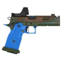 Vulcan x Staccato XC TMNT Series Leo Edition, 9mm, 5 Island Comp Barrel, 2- 126mm Magazines, SRO 2.5 MOA, Pistol - Staccato