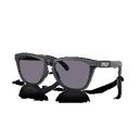 Oakley Frogskins Range XL Low Bridge Fit Sunglasses, Matte Black/Black Ink Frame w/ Prizm Grey Lenses - Oakley