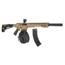 GForce Arms GF12AR 12 Gauge 5+1rd 18.5 Barrel FDE Semi-Automatic Shotgun w/ 1x 10rd Mag 1x 20rd Drum Holosun SCRS Red Dot Kit - GForce Arms