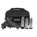 VKTR Industries VKP Pro Double Stack 1911 9mm 2x16 & 2x20rd Mags 4.4 Bull Barrel Trijicon SRO 3.25 Black Pistol - Vktr Industries