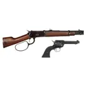 Heritage Mfg 92 Ranch Hand 357 Magnum 6rd 12 Barrel Black Lever Action Rough Rider .22LR 6rd 4.75 Barrel Black Revolver - Heritage Manufacturing
