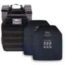 Predator Armor Level III Polyethylene (lightweight) Plate Carrier Package - Black - Body Armor Kit - Predator Armor