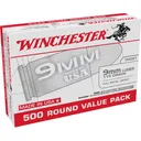 Winchester Target 9mm, 115gr, 500rd Pack - Winchester