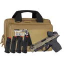 Smith & Wesson P.C. Bodyguard 2.0 Carry Comp, .380acp, 3.1 Ported Barrel, FDE / Black Pistol Bundle w/ 4 Magazines, Savior Bag, Optic Cut & CT Rad Green Dot - Smith and Wesson