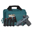 Smith & Wesson Bodyguard 2.0, .380acp, 2.75 Barrel, Thumb Safety, Blue / Black Pistol w/ 4 Magazines, Savior Bag, Optic Cut & CT Rad Green Dot - Smith & Wesson