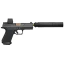 Shadow Systems MR920 Combat, 4.5 Bronze Threaded, 2- 15rd Mags, Pistol w/ Vortex Venom Red Dot & Rugged Suppressor - Shadow Systems
