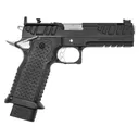 Atlas Gunworks Apollo V3 Perfect Zero, 9mm, 4.6 Ported Barrel, 3 Magazines, Curved Medium Silver, Two Tone Finish, RMR/SRO Ready, Pistol - Atlas Gunworks
