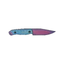 HALF FACE BLADES CROW SCALPER AURORA 4 BLADE, 8.3OA, S45VN STEEL, MICARTA GRIP - Half Face Blades