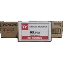 Winchester Target & Practice .223 Rem, 55gr FMJ, 800rd Case - Winchester Repeating Arms