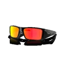 Oakley Heliostat, Prizm Ruby Lenses, Polished Black Lenses, Sunglasses - Oakley
