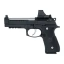 Langdon Tactical Tech 92E2TJRRBS Beretta 92 Elite  Full Size 9mm Luger 18+1 4.70 Stainless Barrel, Inox Stainless Steel Optic Ready/Serrated Slide, Black Anodized Aluminum Frame w/Picatinny Rail, Tex - Langdon Tactical