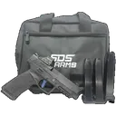 Tisas PX-9 Gen 3 Tactical Comp 9mm Range Bundle w/ Holsoun HE407C-GR, 4 Magazines, & Soft Pistol Case - Tisas