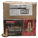 Norma A-Strike Competition Subsonic 9mm, 158gr TMJ, 1000rd Case - Norma Ammunition