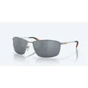 Costa Turret, Gray Silver Lenses, Matte Silver Frame, Sunglasses - Costa Del Mar