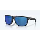 Costa Broadbill, Blue Mirror Lenses, Matte Black Frame, Sunglasses - Costa Del Mar