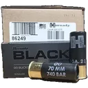 Hornady Black 12ga 2.75, 00 Buckshot 8-Pellets, 1600fps, 100rd Case - Hornady