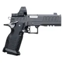 JACOB GREY HEX PRO, 4.6 CHUNK PORTED 9mm BARREL, BLACK DLC FINISH, OPTICS READY, PISTOL w/ SRO Red Dot - Jacob Grey Firearms