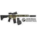 VKTR Industries VK1PW, 5.56mm, 13.7 P&W Barrel, w/ Disruptor FRT Installed, 2- 30rd Magazines, FDE, Rifle Kit w/ Drum, Suppressor, & Vortex Rifle Scope - VKTR Industries