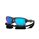 Oakley Flak 2.0 XL Standard Issue, Prizm Sapphire Lenses, Matte Black Frame, Sunglasses - Oakley