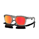Oakley HSTN SQ, Prizm Ruby Lenses, Matte Gray Smoke Frame, Sunglasses - Oakley