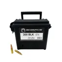 Scorpion 300 Blk 147gr FMJ Ammunition 200 rd Can - Scorpion Ammo