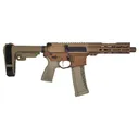CMMG MK4 22LR 4.5 25RD & ZEROED 22LR SUPPRESSOR FDE / BRONZE PISTOL - CMMG