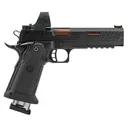TTI JW3 Combat Master 9mm 3 Mags 5.4 Barrel Trijicon SRO 2.5 MOA Litespeed Trigger Bronze DLC Pistol - Taran Tactical